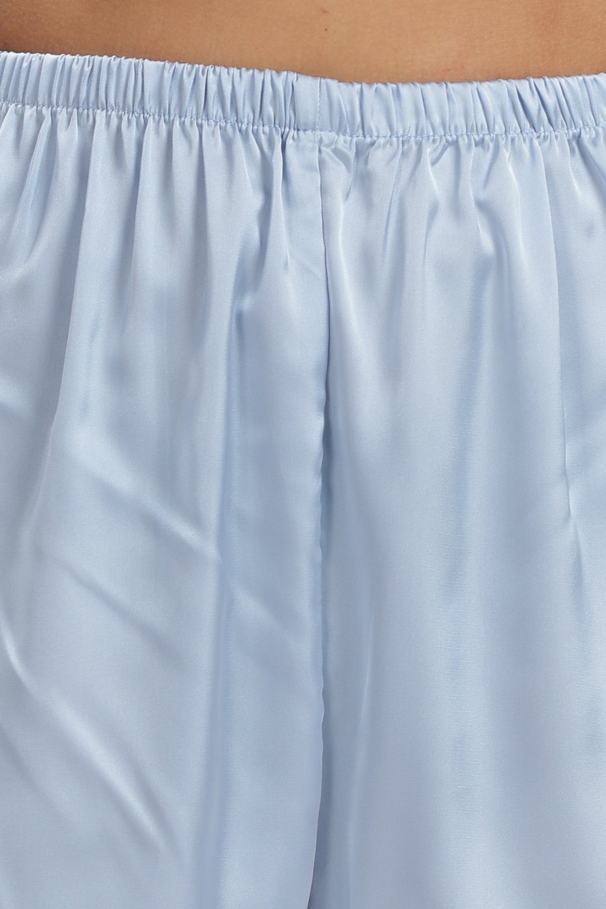 SKY Half-Sleeve Satin Shirt & Shorts Set